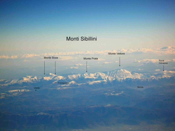 Sibillini Visti Dall'aereo