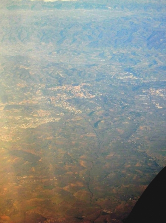 Veduta Aerea Di Una Cittá Umbra, Che si tratti di Perugia?